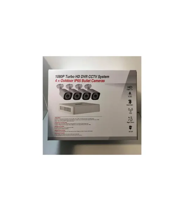 KIT VIGILANCIA AHD 4CH 4*C1069AH4 CAMERA 1080P S/HDD