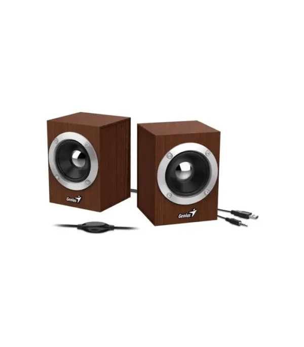COLUNAS GENIUS SP-HF280 6W USB MADEIRA