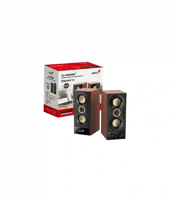 COLUNAS GENIUS SP-HF800BT 20W 3 WAY BT MADEIRA