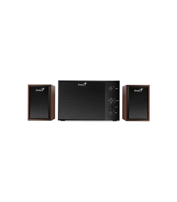 COLUNAS GENIUS SW-2.1 350 15W 220V MADEIRA