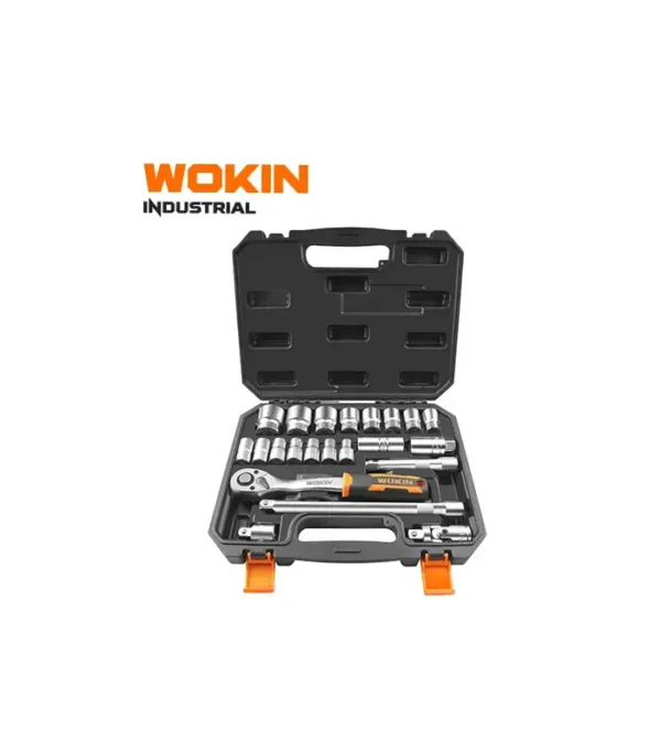 Conjunto de ferramentas soquetes 1/2" de 22 peças